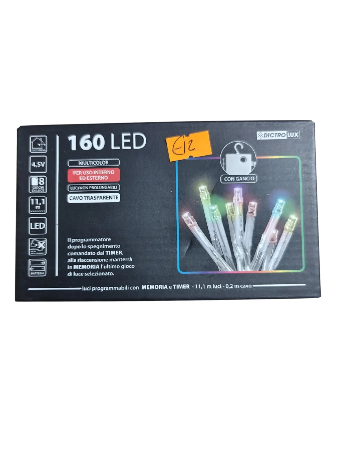160 Multicolour LED Battery Lights with Timer – Indoor/Outdoor