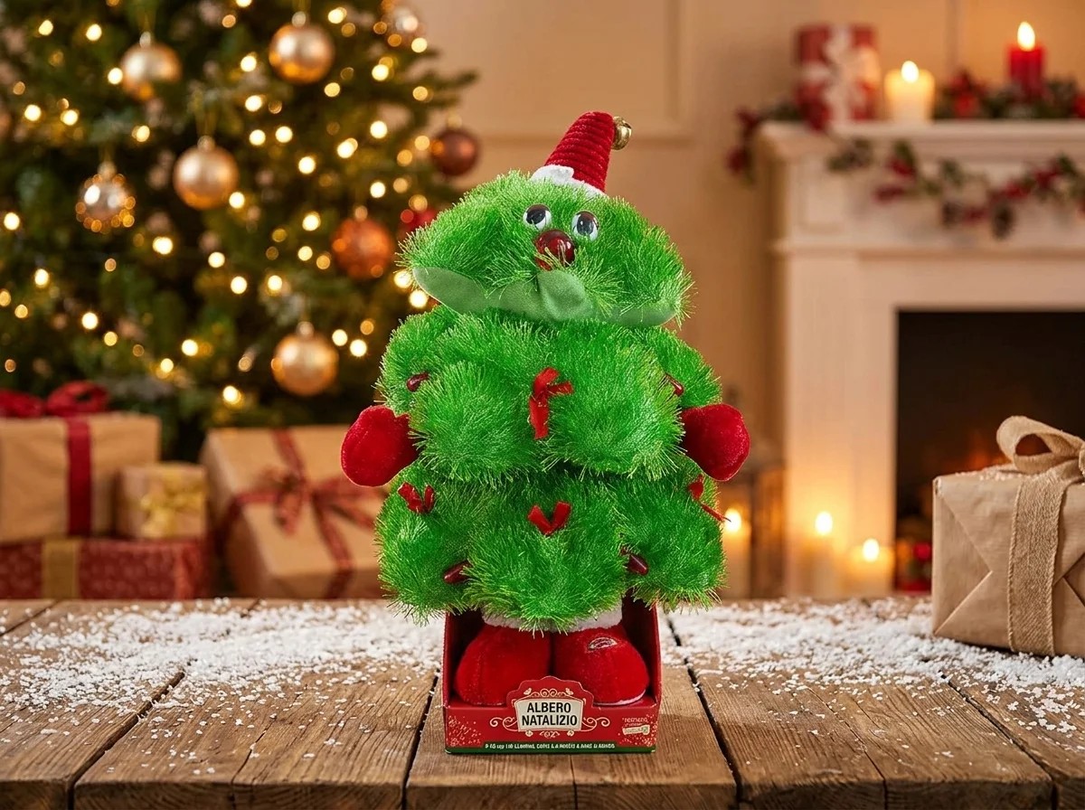 Animated Christmas Tree Plush, Dances, Lights Up & Plays Music