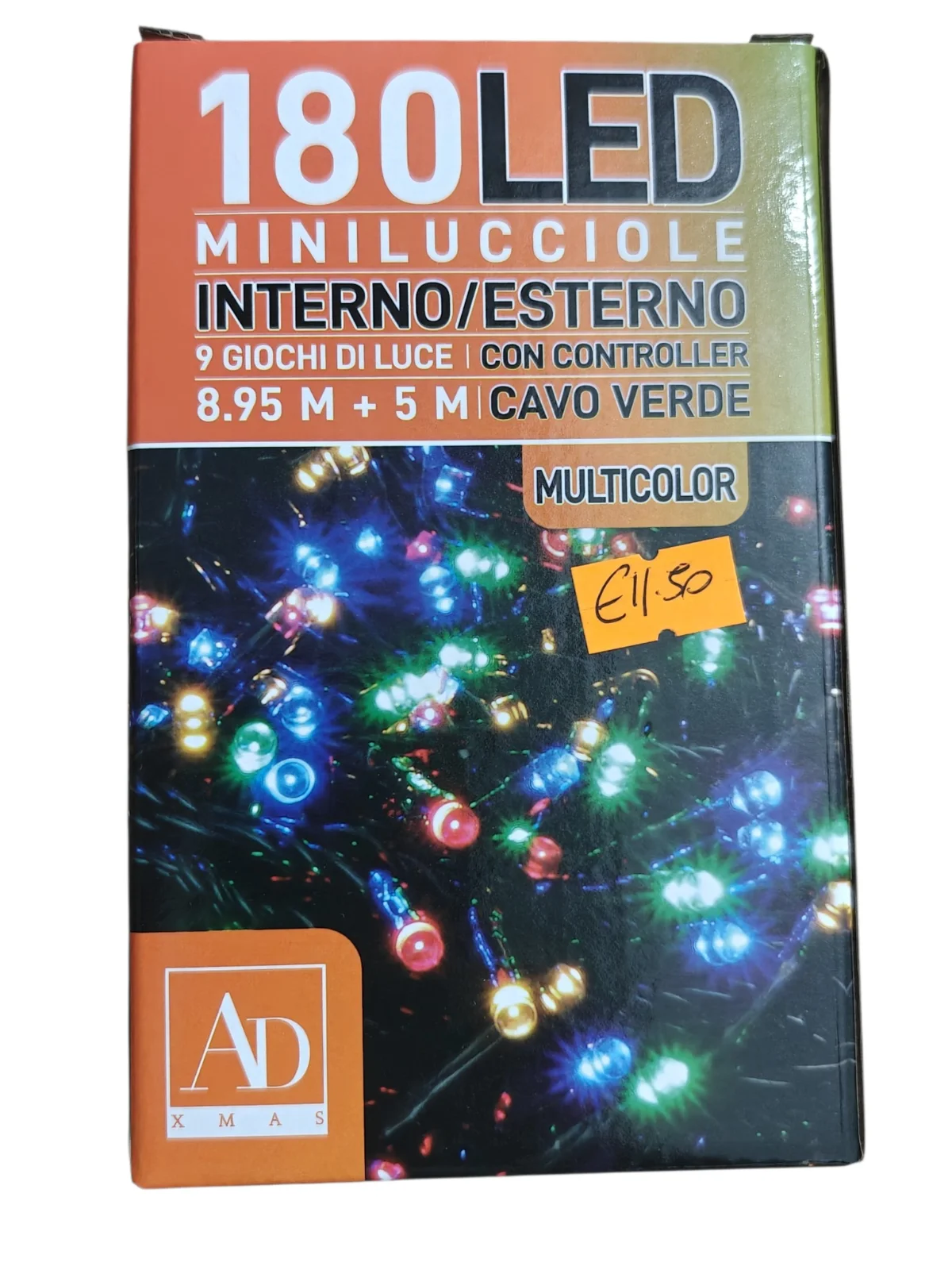 180 Multicolour LED Mini Lights with 9 Effects – Indoor/Outdoor